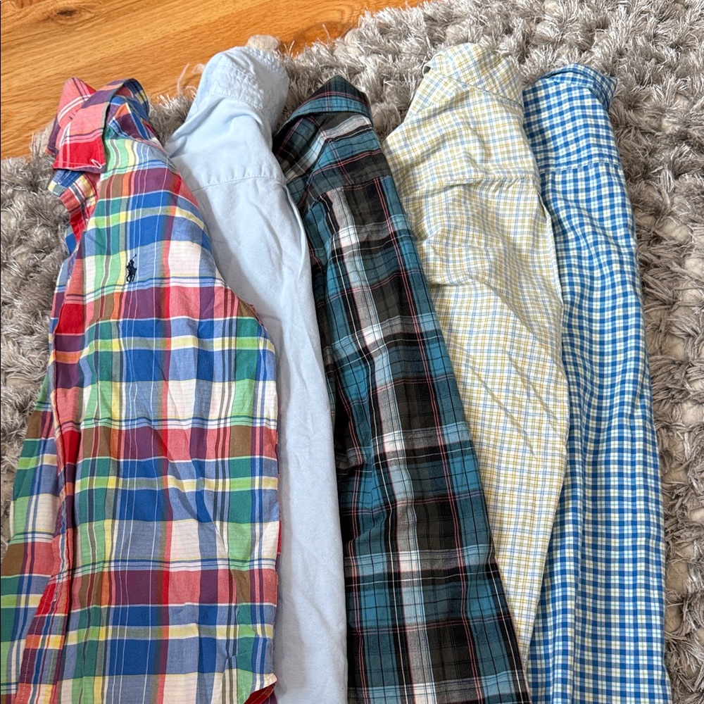 Ralph Lauren kids Plaid and Solid Casual Shirts
Count of Six